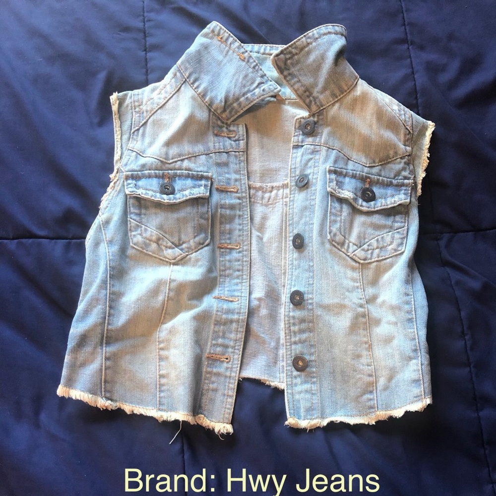 Jean jacket vest